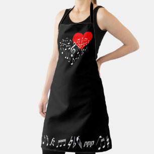 The Singing Heart Elegant Apron