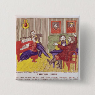 The Singing Lesson 2 Inch Square Button