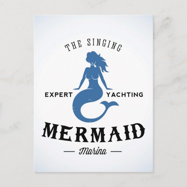 The Singing Mermaid Poster Postcard (Front)