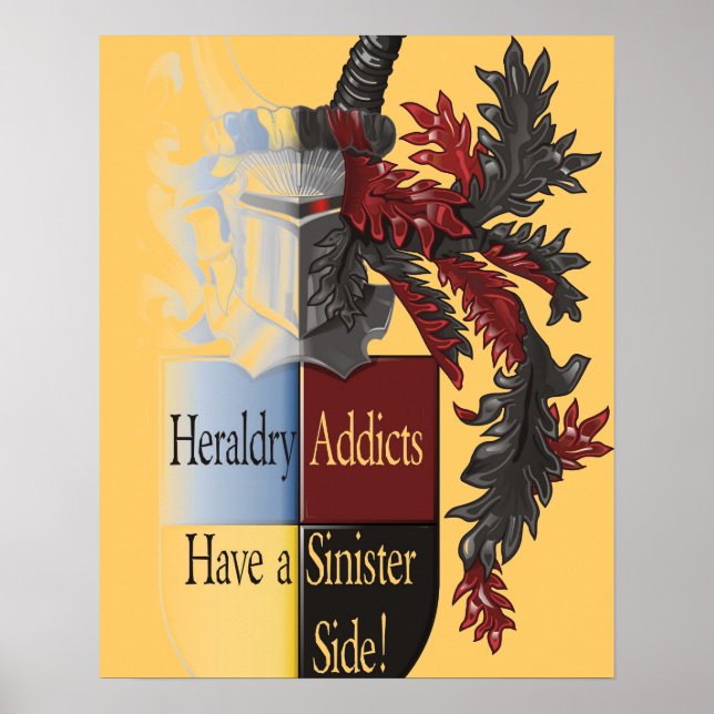 The Sinister Side of Heraldry Poster (Front)