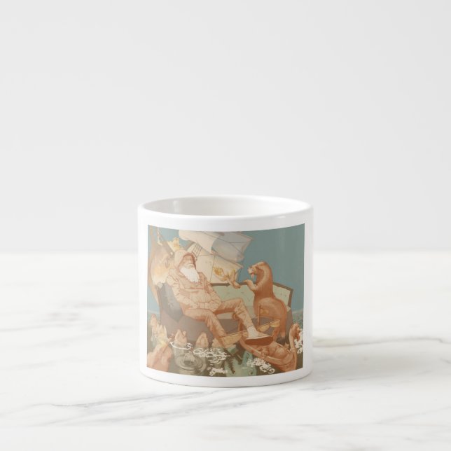 The Sinking Merchant nautical art Espresso Cup (Front)