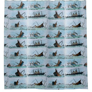 The Sinking of the RMS Titanic Vintage Glass Slide