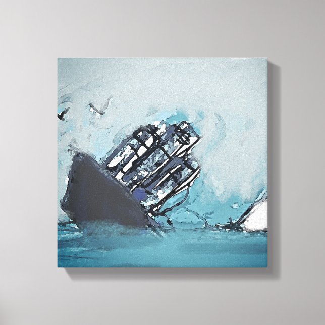 The Sinking Ship Canvas Print (Front)