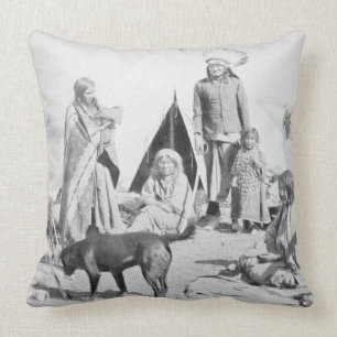 The Sioux Reservation at Pine Ridge, South Dakota, Throw Pillow