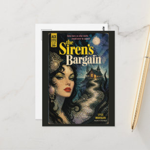 The Sirens Bargain Fantasy Horror Book Cover Postcard