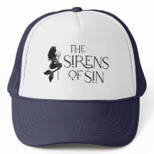 The Sirens of Sin Distressed Logo Trucker Hat