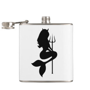 The Sirens of Sin Logo Mark Hip Flask