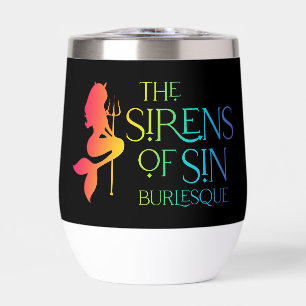 The Sirens of Sin Rainbow Logo Insulated Cup