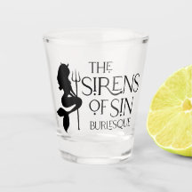The Sirens of Sin Shot glass