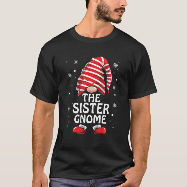 The Sister Gnome Matching Family Christmas Pyjamas T-Shirt (Front)