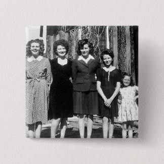 The sisters 2 inch square button