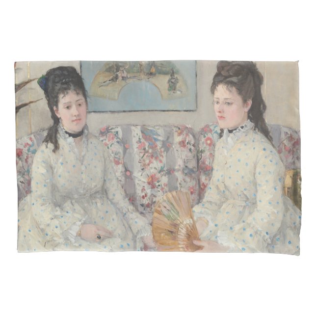 The Sisters (by Berthe Morisot) Pillowcase (Front-Left)