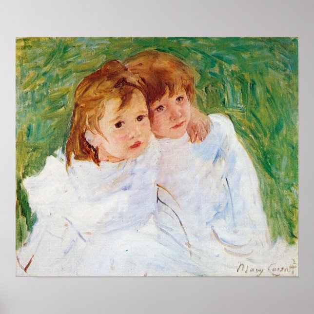 The sisters by Mary Stevenson Cassatt Poster (Front)