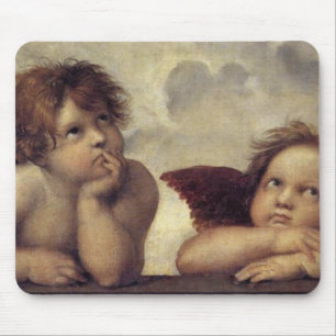 The Sistine Madonna (detail) Mouse Pad