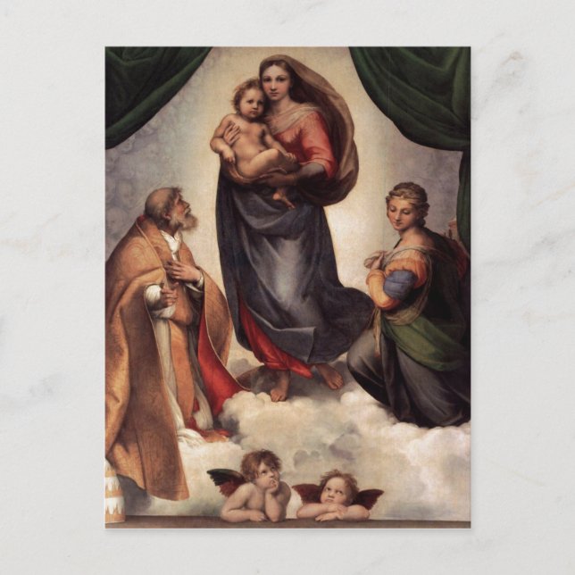 The Sistine Madonna Postcard (Front)