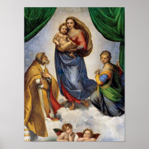 The Sistine Madonna   Raphael   Poster