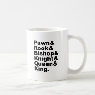 The Six Pieces From The Game Called Chess Coffee Mug