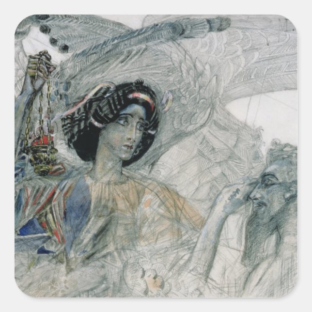 The Six Winged Seraph from The Prophet Square Sticker (Front)
