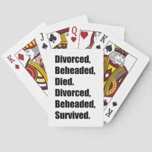 The Six Wives of Henry VIII Playing Cards