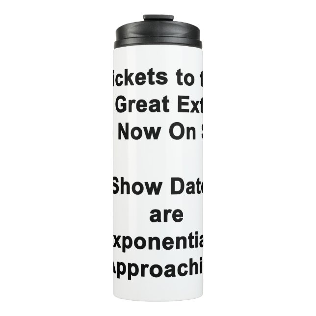 The Sixth Great Extinction Thermal Tumbler (Front)