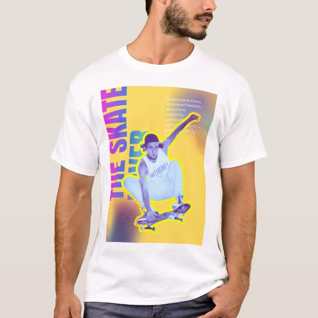 The Skate Lover - T-Shirt de base pour hommes (Devant)