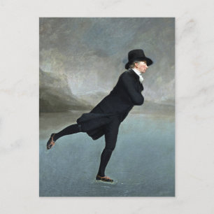 The Skating Minister painting by Henry Raeburn Postcard