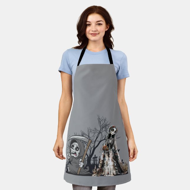  The Skeleton and the Corpse Bride. Apron (Worn)