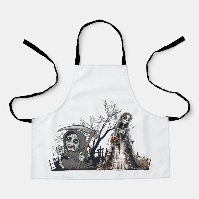  The Skeleton and the Corpse Bride. Apron (Front)