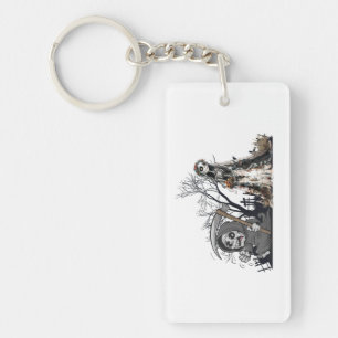 The Skeleton and the Corpse Bride. Keychain