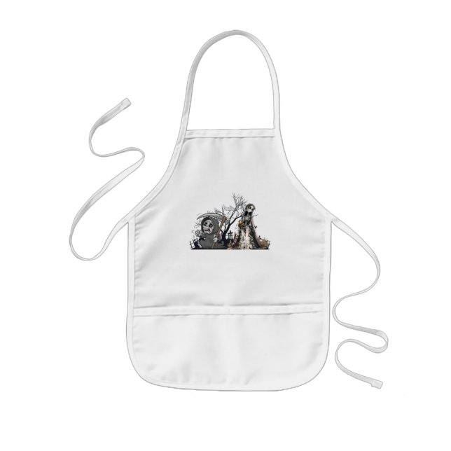  The Skeleton and the Corpse Bride. Kids Apron (Front)