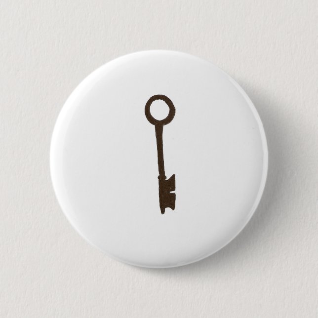 The Skeleton Key 2 Inch Round Button (Front)