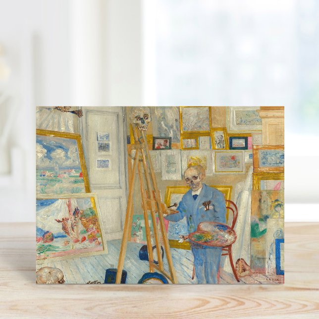 The Skeleton Painter | James Ensor Card (Creator Uploaded)