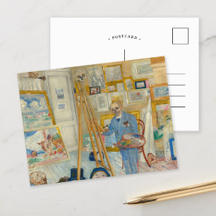 The Skeleton Painter James Ensor Postcard