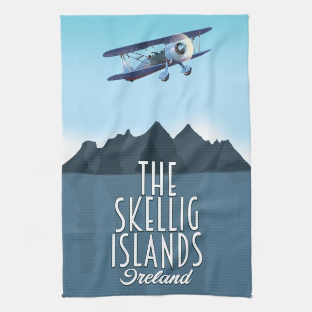 The Skellig Islands Kitchen Towel (Vertical)