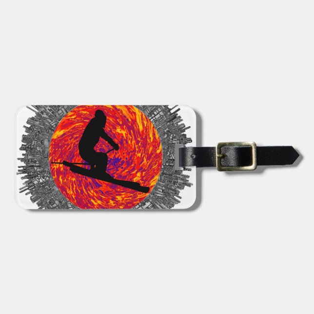 THE SKI DREAMER LUGGAGE TAG (Front Horizontal)