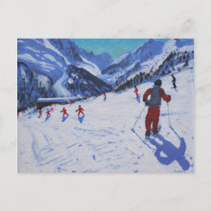 The ski instructor Mottaret Postcard