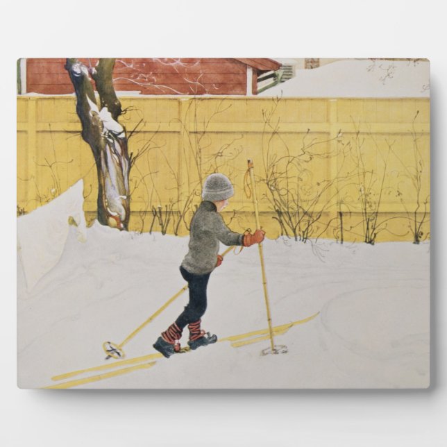 The Skier, c.1909 Plaque (Front)