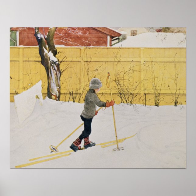 The Skier, c.1909 Poster (Front)