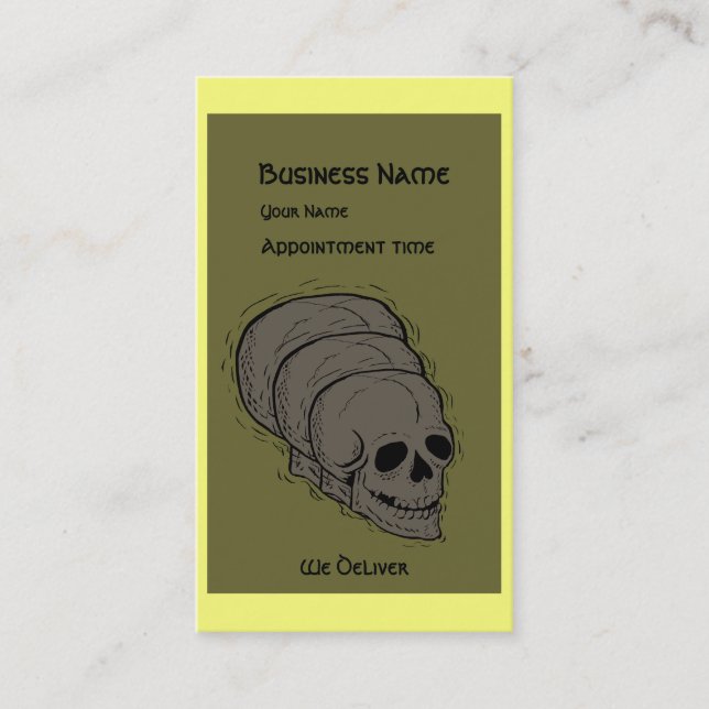 The Skull - Appointment Card (Front)