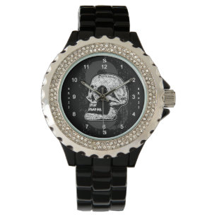 The Skull - Black And White Watch