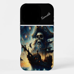 The Skull Captain's Ship iPhone 16 Pro Max Case