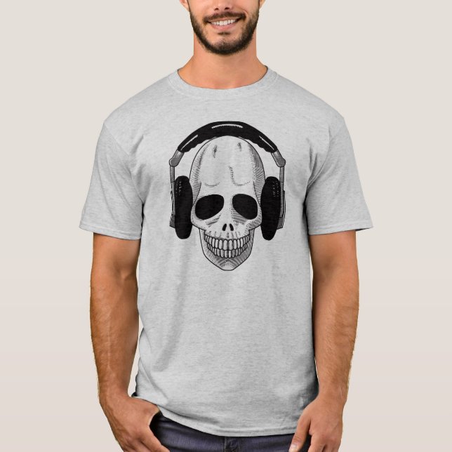The Skull Headphones UP T-Shirt (Front)