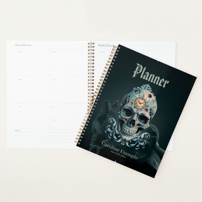 The Skull of Time: Roman numerals  Planner (Display)