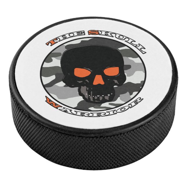 The skull warrior     hockey puck (3/4)