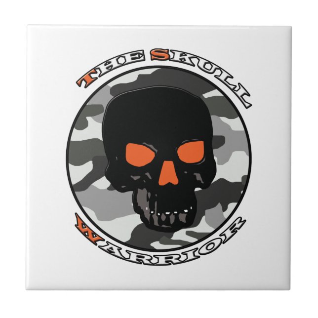 The skull warrior   tile (Front)
