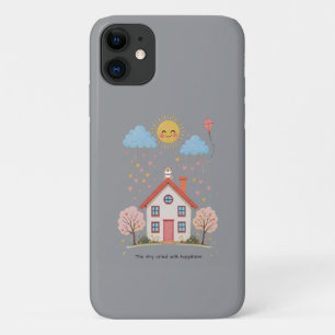 The sky cried with happiness iPhone 11 case
