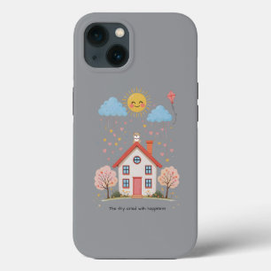 The sky cried with happiness iPhone 13 case