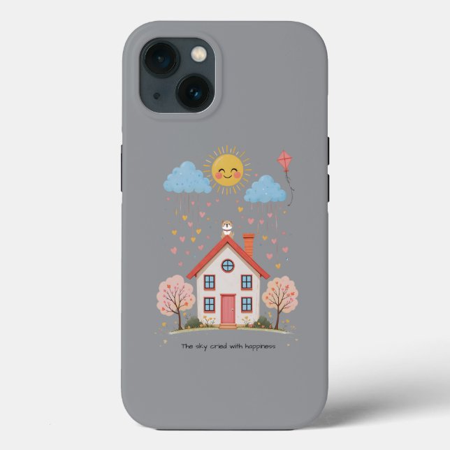 The sky cried with happiness Case-Mate iPhone case (Back)