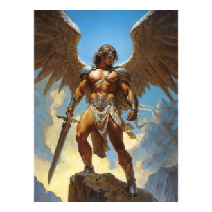 The Sky-Forged Champion Archangel Michael Photo Print