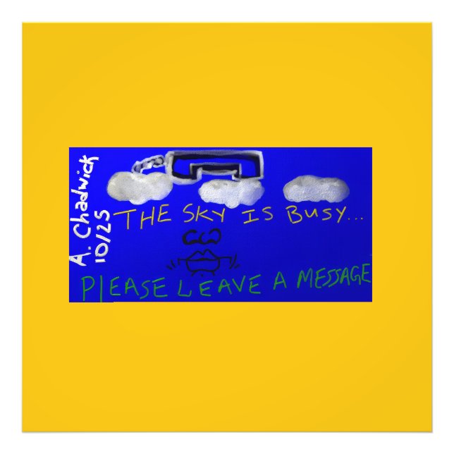 The Sky Is Busy...  Photo Print (Front)